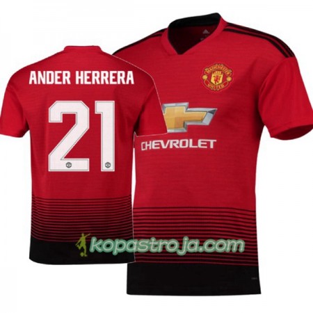 Billiga Fotbollströjor Manchester United Ander Herrera 21 Hemma tröja 2018/19 Kortärmad